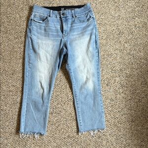 New York & Company Light Blue Ankle Jeans